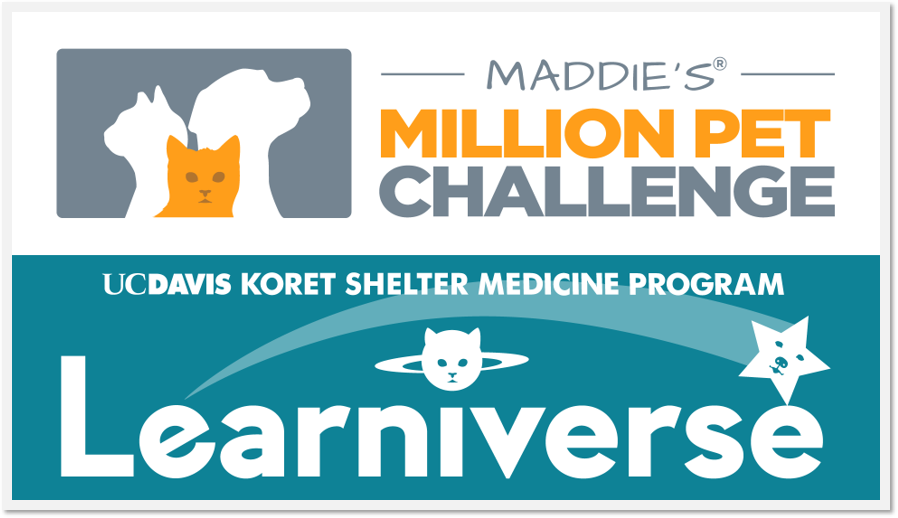Maddie's Million Pet Challenge and Koret Shelter Medicine Program combo logo