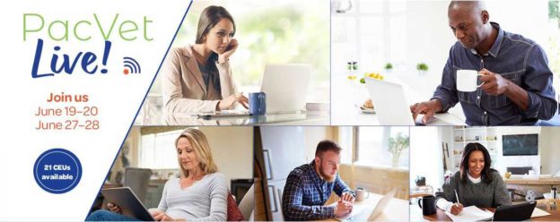 Online Conference – 6/19/20 to 6/20/20 and 6/27/20 to 6/28/20 – Pacific Veterinary Conference – PacVet