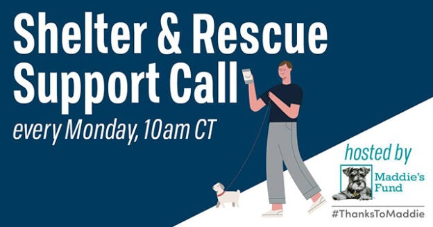 Online Meeting – Mondays – Shelter and Rescue Support Call – Hosted by Maddie’s Fund
