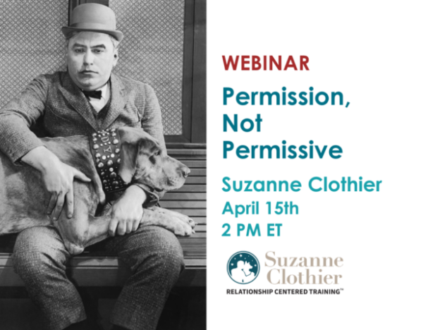 Webinar – 4/15/21 – Permission, Not Permissive – Suzanne Clothier (fee applies)
