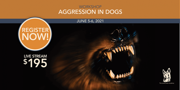 Online Course – 6/5/21 to 6/6/21 – Aggression in Dogs Workshop – Loose Leash Academy (fee applies)