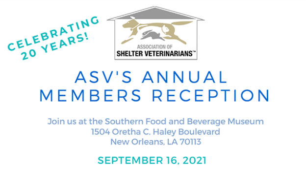 Social Event – 9/16/21 – ASV’s Annual Members Reception – ASV