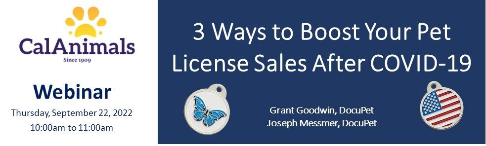 3 Ways to Boost Your Pet License Sales After Covid-19 webinar