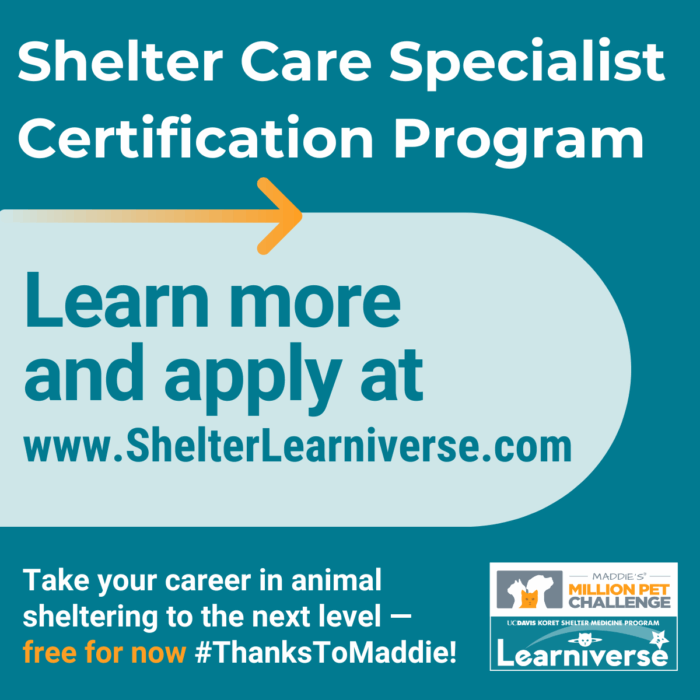 Shelter Care Specialist Certification Program